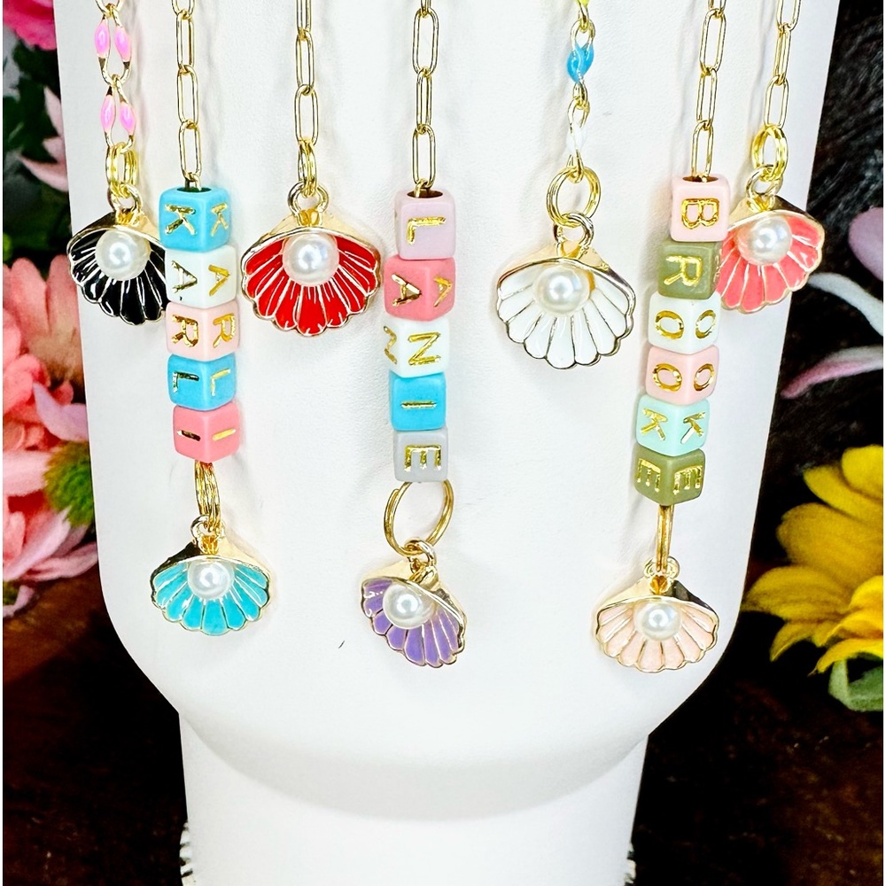 Mermaid Tumbler Charm Ocean Tumbler Stanley Cup Accessories Stanley Charm Shell